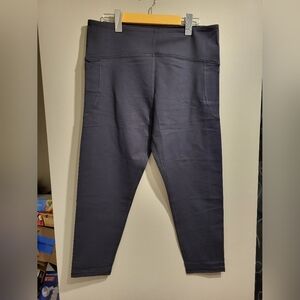 NEW- Tuff Athletics Black Leggings, Size XL (32)